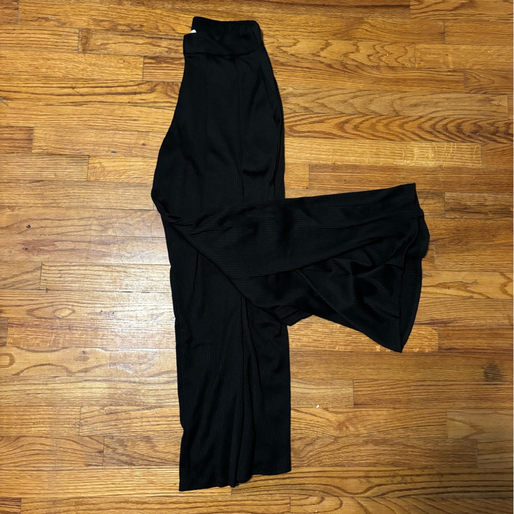 Flared, Ribbed pants